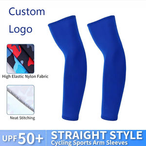 Manga Longa de Compressão para Ciclismo em Tecido de Seda Gelada, Proteção UV e Resfriamento para Esportes Personalizados - Product Image 1