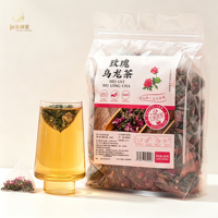 Thé Oolong au charbon de bois de rose rouge à double pétale naturel, 100 sachets, ingrédients purs, sans additifs, fournisseur de thé