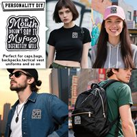 Mon visage ne le dira pas, mais mon corps le fera certainement : Patchs en fer à repasser, broderie drôle et sarcastique, applique DIY pour vêtements, sacs à dos
