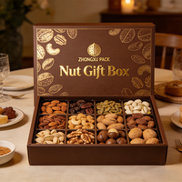 Boîte cadeau alimentaire personnalisée en papier nacré de haute qualité, avec impression en relief et logo, procédé de marquage à chaud