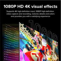 Tarjeta de Captura HDMI USB 3.0 Mindpure, Captura de Video 4K, 1080p 60fps, Transmisión de Juegos, Grabación en Vivo para PC, Laptop, OBS, PS5, Cámara