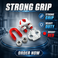 (Zinc Plated) Wire Rope Clips 12mm Drop Forged (Hot Galvanized) Wire Rope Clips Malleable Iron Stainless Steel Wire Rope Clips
