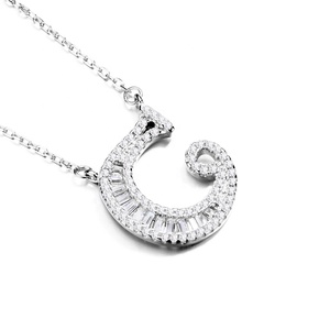 Adatti a Monili Su Ordinazione <span class=keywords><strong>Lettera</strong></span> "<span class=keywords><strong>C</strong></span>" Del Pendente 925 <span class=keywords><strong>Collana</strong></span> In Argento Sterling - Product Image 2