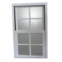 NUOXIN Fenêtre en verre insonorisée pour maison Grande taille Noir mat Upvc Double accrochage Impact ouragan Fenêtres noires