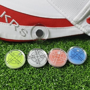 Clip de casquette magnétique personnalisé avec logo imprimé, indicateur de niveau de golf, de position de balle et de direction de pente, modèle en plastique de 2,5 cm HYGP-07 - Product Image 3