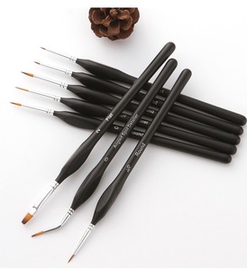 Zhuting Lot de 10 pinceaux miniatures Pinceaux en nylon pour la peinture et l'illustration des beaux-arts - Product Image 5