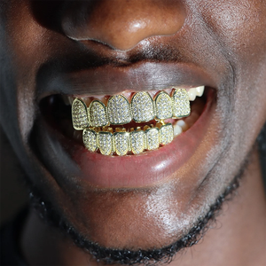 Argent Bling Hip Hop <span class=keywords><strong>Grillz</strong></span> Moule Kit De <span class=keywords><strong>Dent</strong></span> VVS Moissanite ZIRCON Glacé Or Grilles Dents <span class=keywords><strong>Grillz</strong></span> Personnalisé <span class=keywords><strong>Grillz</strong></span> pour Dents - Product Image 1