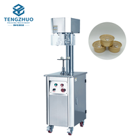 Máquina selladora de latas de acero inoxidable de fácil operación, sellador neumático de 35-126mm para latas de bebidas y recipientes de plástico