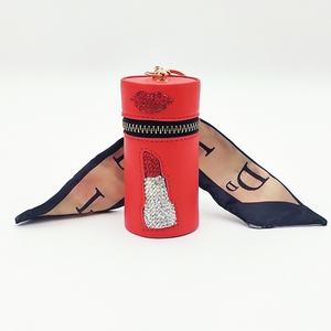 Biểu tượng tùy chỉnh da son môi trường hợp với gương cá nhân <span class=keywords><strong>Keychain</strong></span> Son môi hộp và túi - Product Image 5