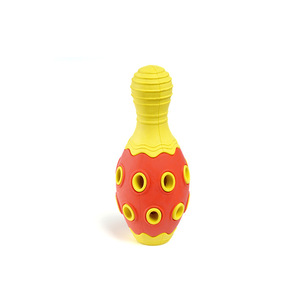 Food Dispensing <b>Bowling</b> Ball Dog Toy Medium Size Chew Toy For Teeth Cleaning Interactive Play - Product Image 1