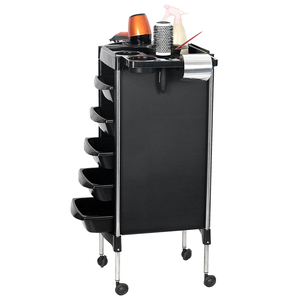 Chariot de Salon de Beauté Mobile en Acier Inoxydable pour Extensions de Cheveux ITip, <span class=keywords><strong>Outils</strong></span> de <span class=keywords><strong>Coiffure</strong></span> Réglables – Offre Spéciale - Product Image 6
