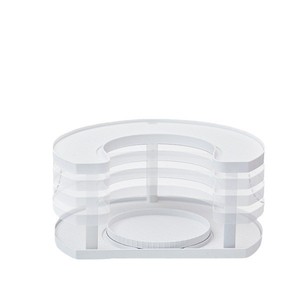 Support à épices rotatif SpiceSpinner blanc, plateau tournant à 360 degrés pour le rangement des assaisonnements de cuisine - Product Image 5