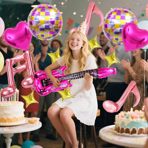 Set de Globos con Notas Musicales para Decoración de Fiesta de Cumpleaños, <span class=keywords><strong>Rock</strong></span> <span class=keywords><strong>and</strong></span> <span class=keywords><strong>Roll</strong></span> - Product Image 5