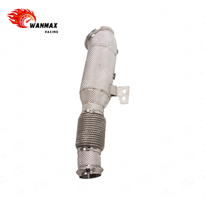 Downpipe in Acciaio Inox ad Alte Prestazioni per Motore <span class=keywords><strong>BMW</strong></span> B58 3.0T - Tubo Anteriore con Connessione a Giunto Sferico, Opzione Catalizzatore ad Alto Flusso - Product Image 6