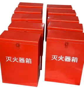 Brightly Colored Fire Extinguisher Box with Sheet Metal Fabrication Bracket for Buses for Public Places