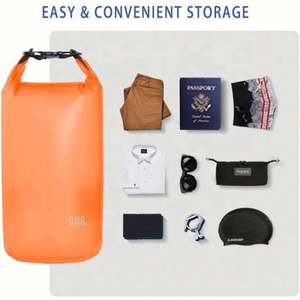 Sac à dos étanche personnalisé avec logo imprimé, 500D, léger, en PVC et polyester, pour activités de plein air, camping et randonnée, portable - Product Image 4