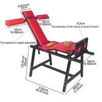 Chaise de chatouilles BDSM rouge, mobilier érotique, tabouret d'entraînement, rack de tortion, entraves pour les pieds, bondage à grande échelle pour couples gays