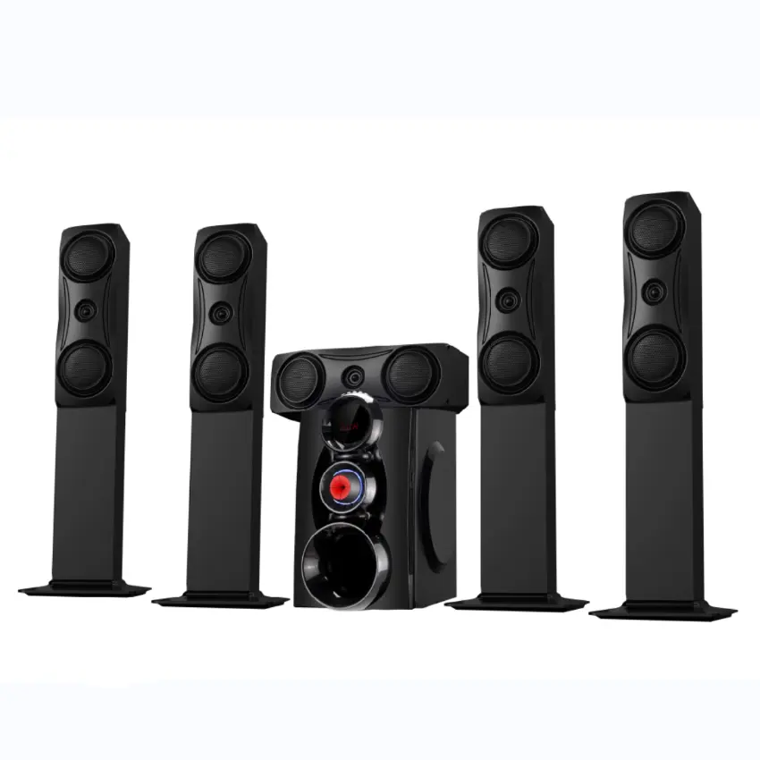 5.1 Wooden Karaoke Tower Home Theatre Sound Speaker Home Theatre System For Sale