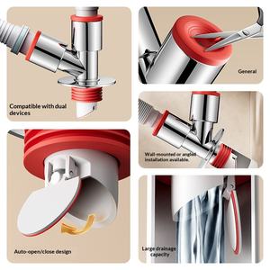 Desagüe de Suelo <span class=keywords><strong>para</strong></span> <span class=keywords><strong>Lavadora</strong></span> de Doble Uso <span class=keywords><strong>para</strong></span> Baño y Balcón, Antideslizante, Desodorante, Antiolores, Antiinsectos, Diseño Moderno y Sencillo - Product Image 3