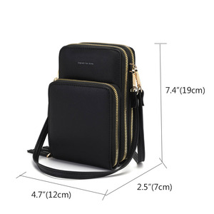 Wholesale Women's <strong>PU</strong> Transparent Touch Screen Mini Mobile <strong>Phone</strong> <strong>Bags</strong> Small Shoulder Cross Body Messenger Purse - Product Image 4