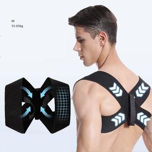 2025 personalizado negro Fitness gimnasio hombro soporte Brace para Hombres Nuevo diseño <span class=keywords><strong>de</strong></span> hombro abierto alivio del dolor <span class=keywords><strong>de</strong></span> espalda protección Corrección - Product Image 3