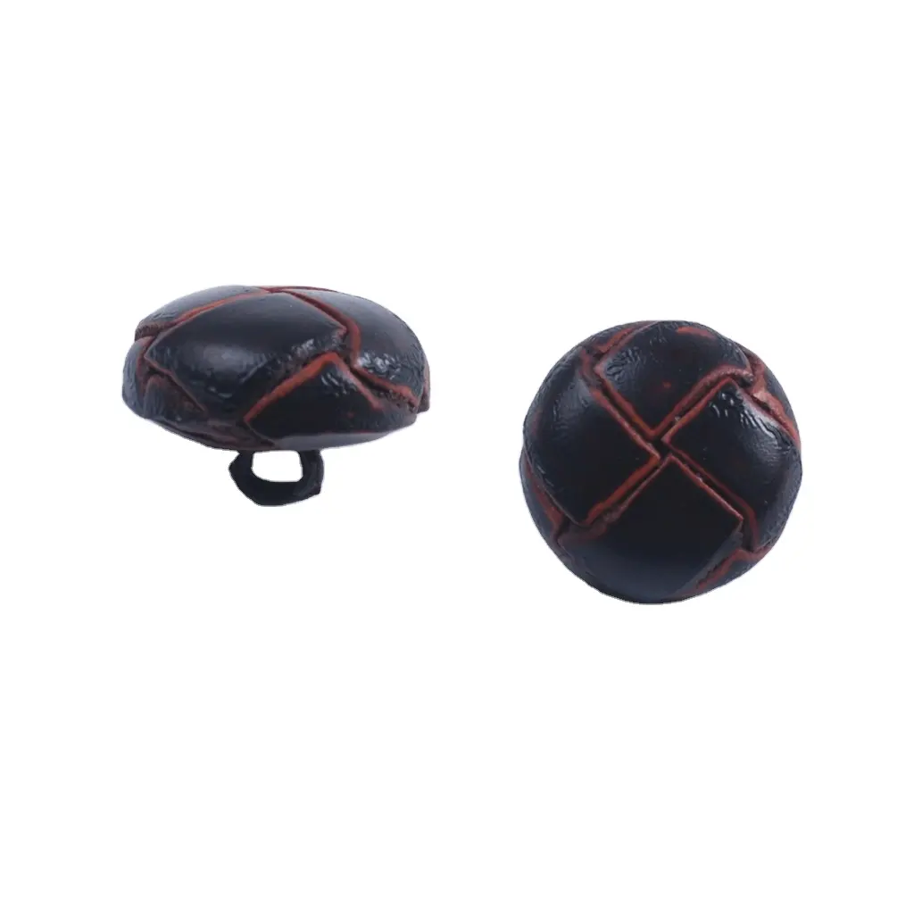 Leather Football Button Leather Genuine Button for Coat BN80092