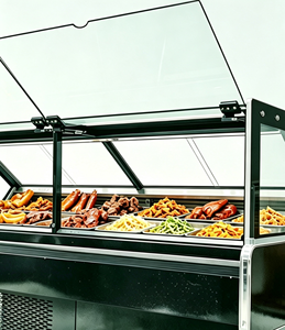 Réfrigérateur de présentation pour fruits de mer, direct usine, pour charcuterie, <span class=keywords><strong>boucherie</strong></span>, vitrine réfrigérée commerciale avec porte vitrée et chambre froide intégrée - Product Image 5