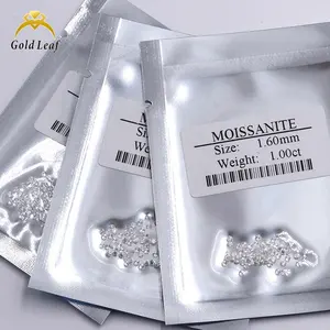 Goldleaf אבני חן moissanite תגרה קטן גודל 0.8-3mm Loose Moissanite אבן רופף Moissanite אבן