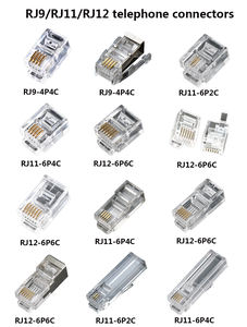 Haute qualité Cat5e plaqué or RJ45 8P8C prise Transparent <span class=keywords><strong>PC</strong></span> RJ45 connecteur prix compétitif usine directe accessoire - Product Image 5