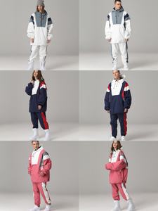 Personalizado Mujeres Hombres <span class=keywords><strong>Ropa</strong></span> de deporte de invierno al aire libre Traje de esquí Cortavientos Chaquetas impermeables Pantalones Snow Board Wear Snowsuit <span class=keywords><strong>para</strong></span> mujeres - Product Image 2
