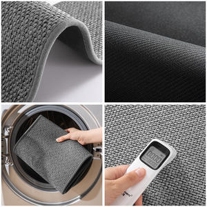 Tapis de salle de bain minimaliste transfrontalier, couleur unie, antidérapant, rectangulaire, en terre de diatomée absorbante, pour usage domestique - Product Image 3