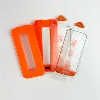 Plateau d'installation facile sans poussière de qualité supérieure clair DLC AR Anti-reflet téléphone protecteur d'écran en verre trempé pour iPhone 15 16 17
