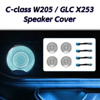 Cubierta de Altavoz LED de 64 Colores para Puerta de Mercedes Benz Clase C C-Coupe GLC W205 X253, Compatible con Luz Ambiental Original