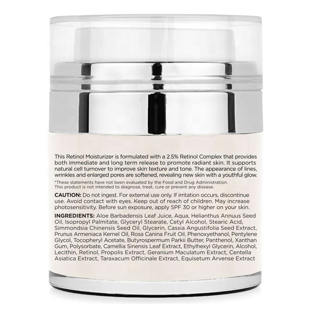 Hot Selling Private Label Organic Skin Care Moisturizer Anti Aging Anti Wrinkle Retinol Face Cream