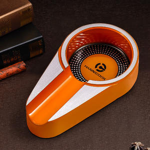 Grosir kustom bentuk persegi keramik anti-selip asbak Diameter besar Slot ganda desain klasik untuk Hotel kantor penggunaan rumah - Product Image 4