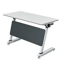 Büro-Klapptisch für Schulungen, Tragbarer Falttisch mit Rollen, Höhenverstellbar, Holz-Besprechungstisch-Set, Möbel nach Maß