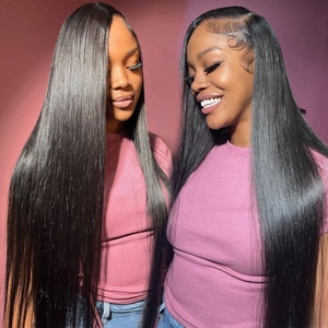 30英寸360蕾丝正面假发无胶100处女越南超双拉生发双拉骨直人发假发 - Product Image 3