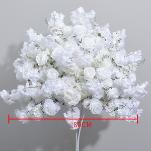 Nouvelle Boule de Fleurs Artificielles Blanches en Forme d'Hirondelle Volante pour Décoration de Scène de Mariage, Arrangement de Demande en Mariage, Fiançailles et Décoration d'Intérieur - Product Image 4