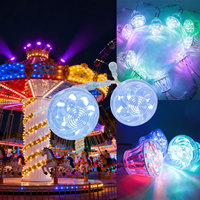 Lumières LED à pixels RVB intelligentes de haute qualité DC24V 57mm 18 LED, type cabochon, étanches IP67, adressables pour parcs d'attractions