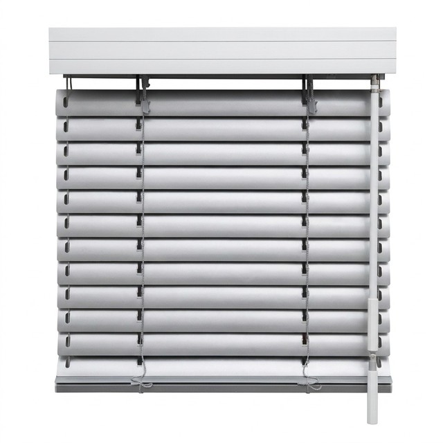 JSL Outdoor Aluminum Venetian Blinds Horizontal Crank/Rod Control External Sunshade Waterproof Anti-UV Custom Size ODM/OEM