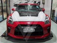 VRS 2017 Ver Magnum Opus Style Lèvre avant en fibre de carbone pour Nissan GTR R35 2017-2018