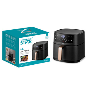 หม้อทอดไร้น้ำมัน WINNINGSTAR ขนาด 6 ลิตร สำหรับใช้ในบ้าน ทอดไข่ทาร์ตและเนื้อย่างได้ - หน้าจอสัมผัสดิจิตอลอเนกประสงค์ - Product Image 1