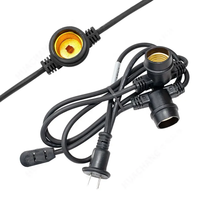 Support d'ampoule E27 E26 avec câble en cuivre 2*1.5mm² – Support de lampe pour culture et floraison des plantes, indice de protection IP66, pour éclairage LED de culture de fruits du dragon