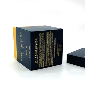 Tùy Chỉnh Nắp Và Cơ Sở Trên Và Dưới Hộp 2 Mảnh Nắp Tắt Vai Cổ Cứng Nhắc Quà Tặng Bao Bì Hộp Với Nắp Hộp Giấy Lá Vàng - Product Image 3