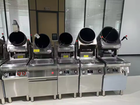 Wok de cuisson intelligent en acier inoxydable Semikron, entièrement automatique, à gaz, pour riz frit, avec cylindre rotatif