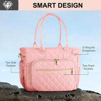 Grand sac à Bible en toile, housse de protection amovible, design matelassé, fermeture éclair, grande capacité, sac fourre-tout portable pour femmes, étude religieuse
