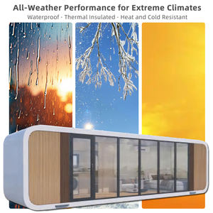 Cabane préfabriquée Apple, bâtiment préfabriqué en conteneur doté de la technologie, design moderne, <span class=keywords><strong>maison</strong></span> <span class=keywords><strong>à</strong></span> montage rapide pour hôtel, appartement - Product Image 4