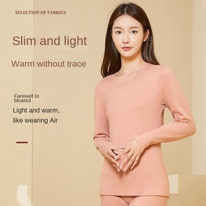 Set di biancheria intima termica da <span class=keywords><strong>donna</strong></span> in velluto tedesco, lucchetto caldo veloce resistente al freddo per la fabbrica invernale diretta - Product Image 4