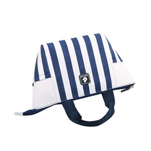 Bolsas de supermercado reutilizables y plegables de poliéster, bolsas de mano de plástico con bolsillos y asas largas, bolsas ligeras con asas plegables. - Product Image 1