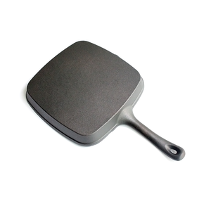 Sartén antiadherente cuadrada de hierro fundido presazonado, 9,5 pulgadas, con boquilla para asar, freír y Sauteing - Product Image 4